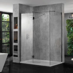 Aquadart 10mm Wetroom Profile Pack Black Chrome