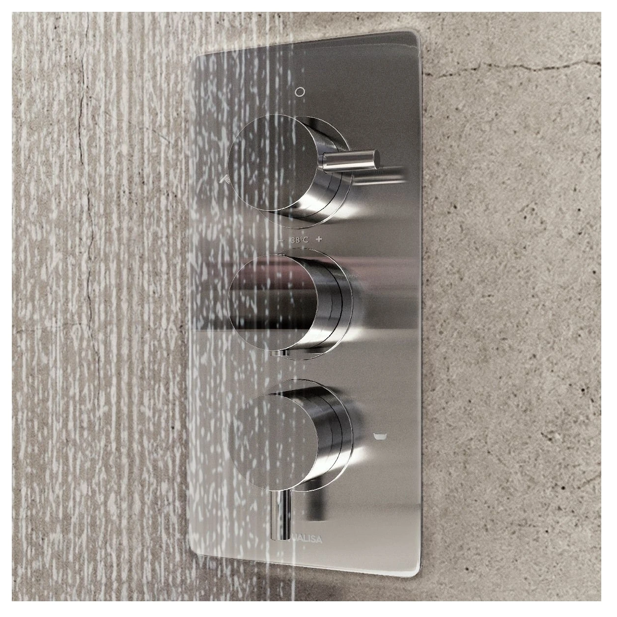 Aqualisa Dream Shower With Adjustable Head, Wall Head & Bath Fill Round - Image 4