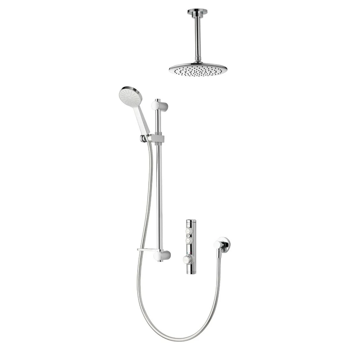 Aqualisa ISystem Smart Concealed With Adjustable & Wall Heads (Gravity Pumped)