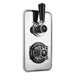 Bayswater Twin Concealed Valve With Diverter & Black Indices