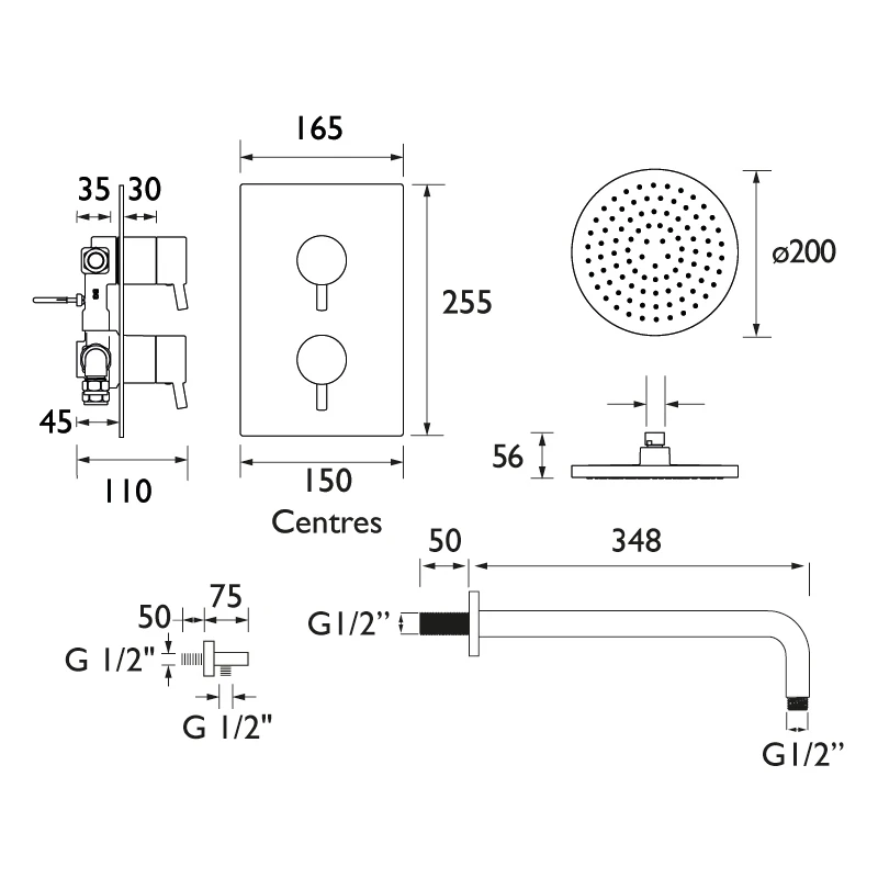Bristan Prism Shower Pack 4 - Image 2