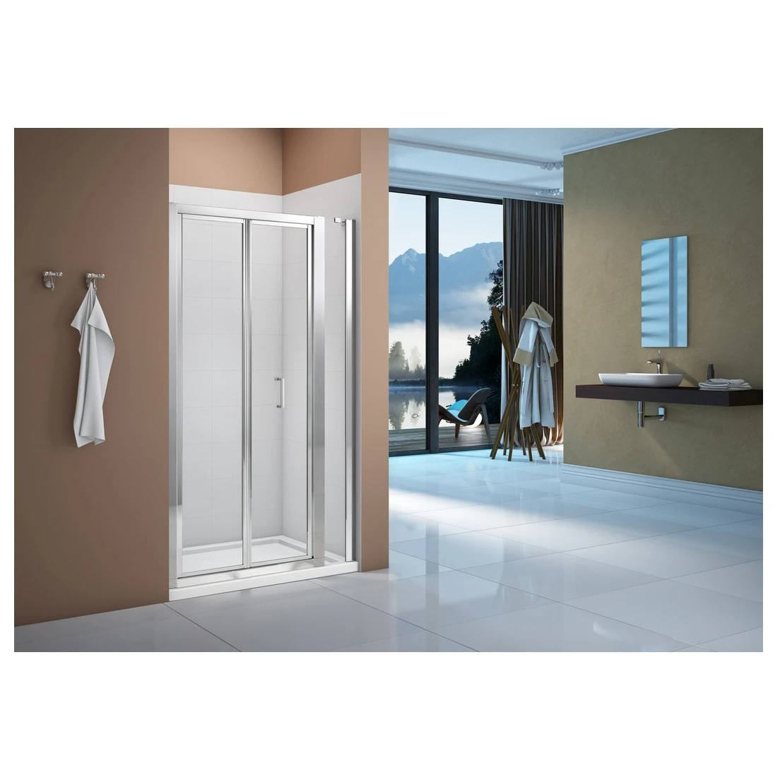 Merlyn Vivid Boost 900mm Bi-Fold Shower Door - Image 3