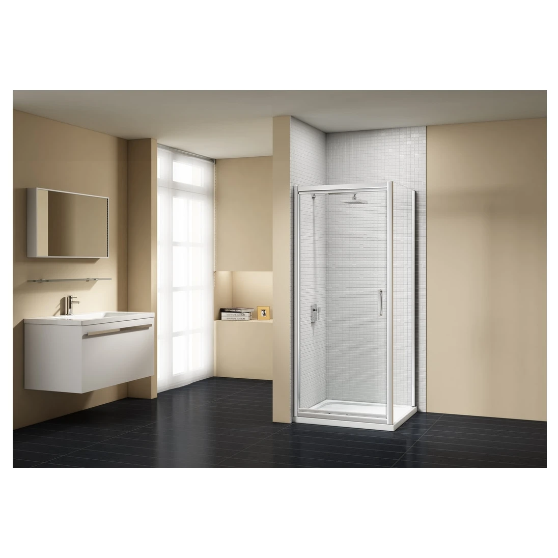 Merlyn Vivid Sublime 900mm Infold Shower Door - Image 2