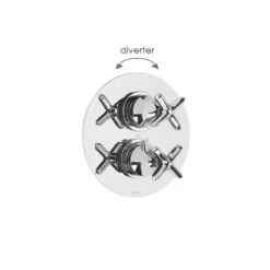Cifial Hexa Thermostatic Valve With Diverter Chrome