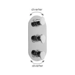 Cifial Viva 3 Control Thermostatic Valve With Diverter Chrome