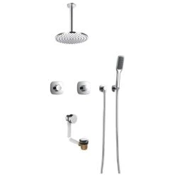 Flova Allore 3 Way Shower Set With Bath Filler