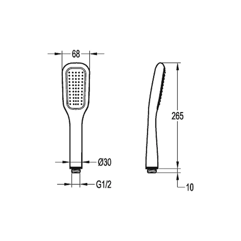 Flova Urban ABS Hand Shower Single Function - Image 2