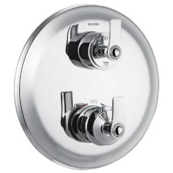 Flova Liberty Chrome Slim Single Outlet Shower Trim Kit Only