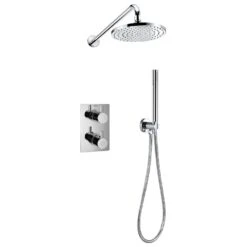 Flova Levo Thermostatic 2 Outlet Shower Set Square