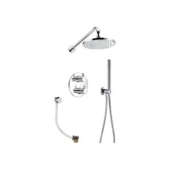 Flova Levo Thermostatic 3 Outlet Shower Set Round
