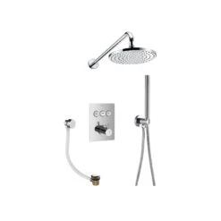 Flova Levo GoClick 3 Way Shower Set With Overflow Filler