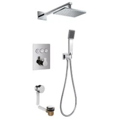 Flova Spring GoClick 3 Way Shower Set With Overflow Filler