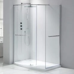 Frontline Aquaglass Purity Closing 1350x900mm Walk-In Enclosure