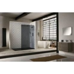 Frontline Aquaglass 1400mm Walk-In Front Panel Tinted Glass