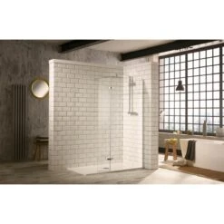 Frontline Aquaglass Hinged Walk-In 1200mm & 300mm Flipper Panel