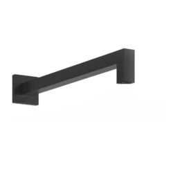 Frontline Aquaflow Brass Square Shower Arm 400mm Matt Black