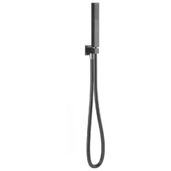 Frontline Aquaflow Square Outlet Elbow, Flex & Handset Matt Black