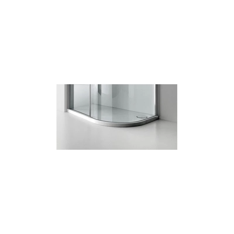 Frontline Aquaglass Lux Dedicated Solid Surface Shower Tray Left Hand