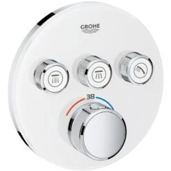Grohe Smartcontrol Thermostat With 3 Valves 29904 Moon White