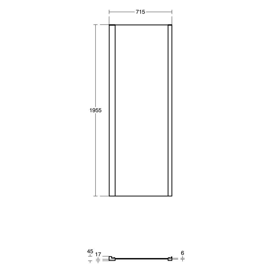 Ideal Standard Connect 2 760mm Side Panel K9413 - Image 2