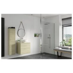 Refresh Wesley Wetroom Panel & Floor-to-Ceiling Pole 1200mm