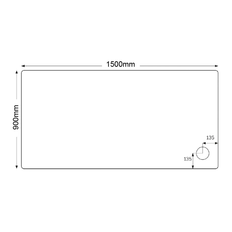 Just Trays Fusion 1500x900mm Rectangular Shower Tray - Image 2