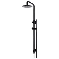 Meir Round Combination Shower Rail With 200mm Head Matte Black