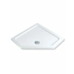 MX Elements 900 X 900mm Pentagon Shower Tray & 90mm Waste