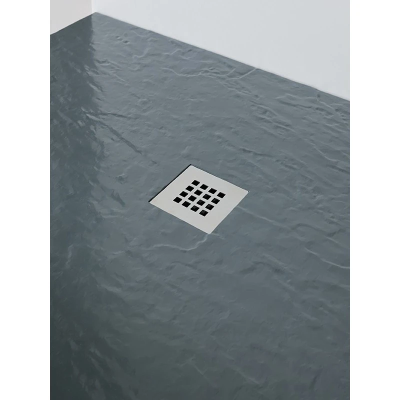MX Minerals 1400 X 900mm Rectangular Shower Tray Ash Grey - Image 2
