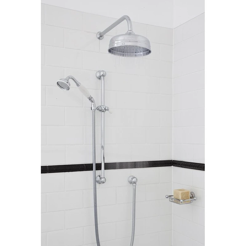 Perrin & Rowe Overhead Shower Arm 380mm Pewter - Image 3