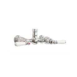 Perrin & Rowe 2 Handle Lever Shower Mixer With Up Outlet Pewter