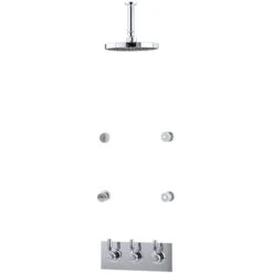 Perrin & Rowe Contemporary Shower Set G Chrome
