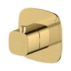 RAK Petit Square Thermostatic Concealed Shower Valve Brushed Gold