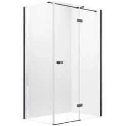 Synergy Vodas 8 1000 X 2000mm Right Hand Black Stella Hinged Door